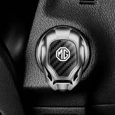 MG Black Ironman Style Push Start / Stop Button Cover