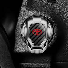 Toyota Black Ironman Style Push Start / Stop Button Cover
