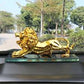 Dashboard Decoration Sculpture | Golden Lion Car Dashboard Decoration | Lion For Dashboard Decoration Purpose