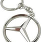 Mercedes Metal Keychain Keyring - Chrome