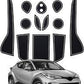 Toyota CHR Anti Slip Interior Mats - White