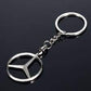 Mercedes Metal Keychain Keyring - Chrome