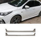 Corolla 2012 Glossy Black Side Lip Splitter 2009 - 2013