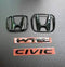 Honda Civic Reborn Black Emblems / Logos 2006 - 2011