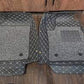 Hyundai Tucson 9D Floor Mats Black With Grey Grass 3 Pcs - Model 2020-2024