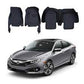 Honda Civic 7D Diamond Floor Mats (Black) 2010-2019